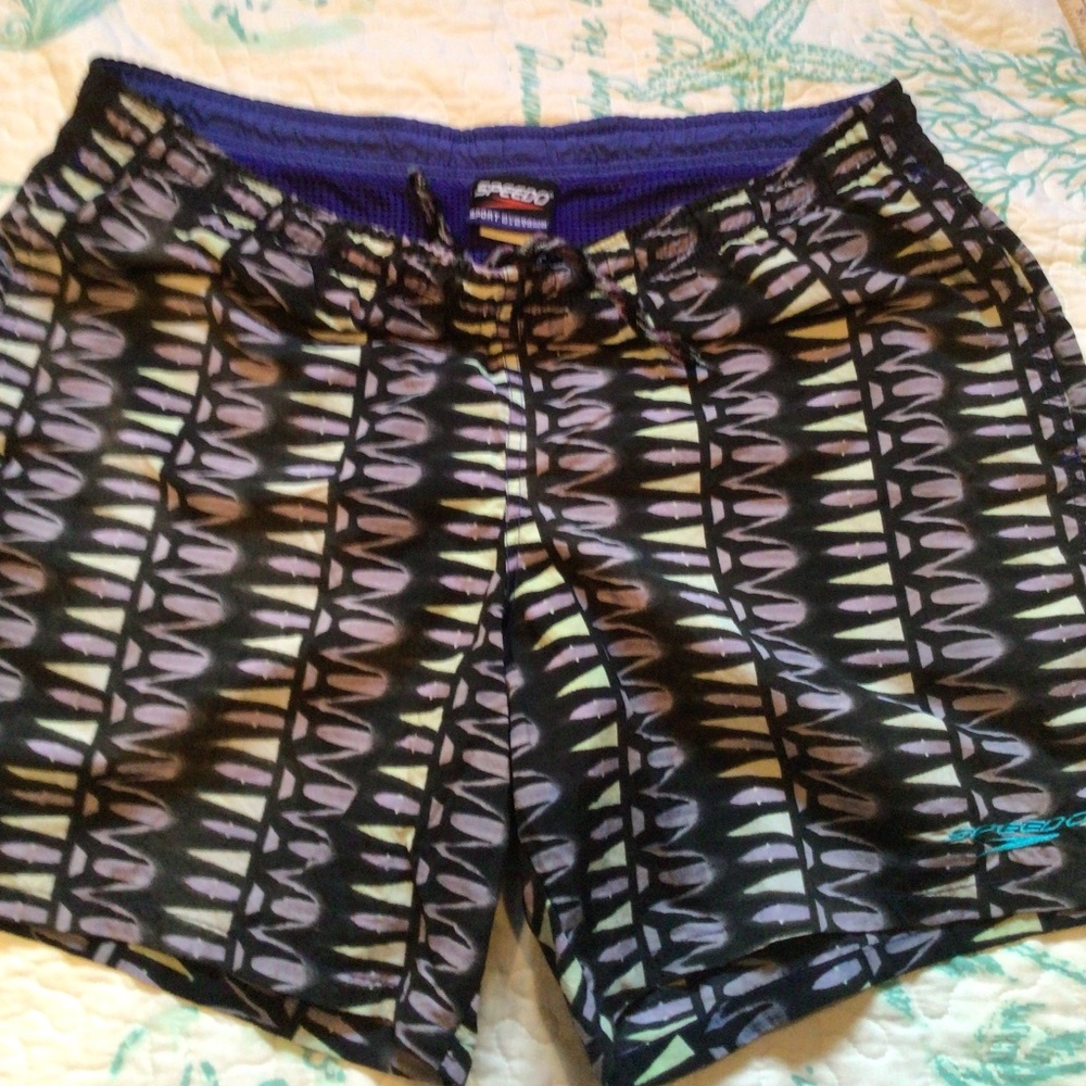 Speedo, medium, purple and yellow